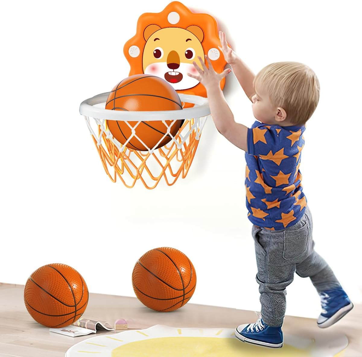 Basketball Hoop Kids Indoor - Indoor Mini Basketball Hoop for Toddlers,