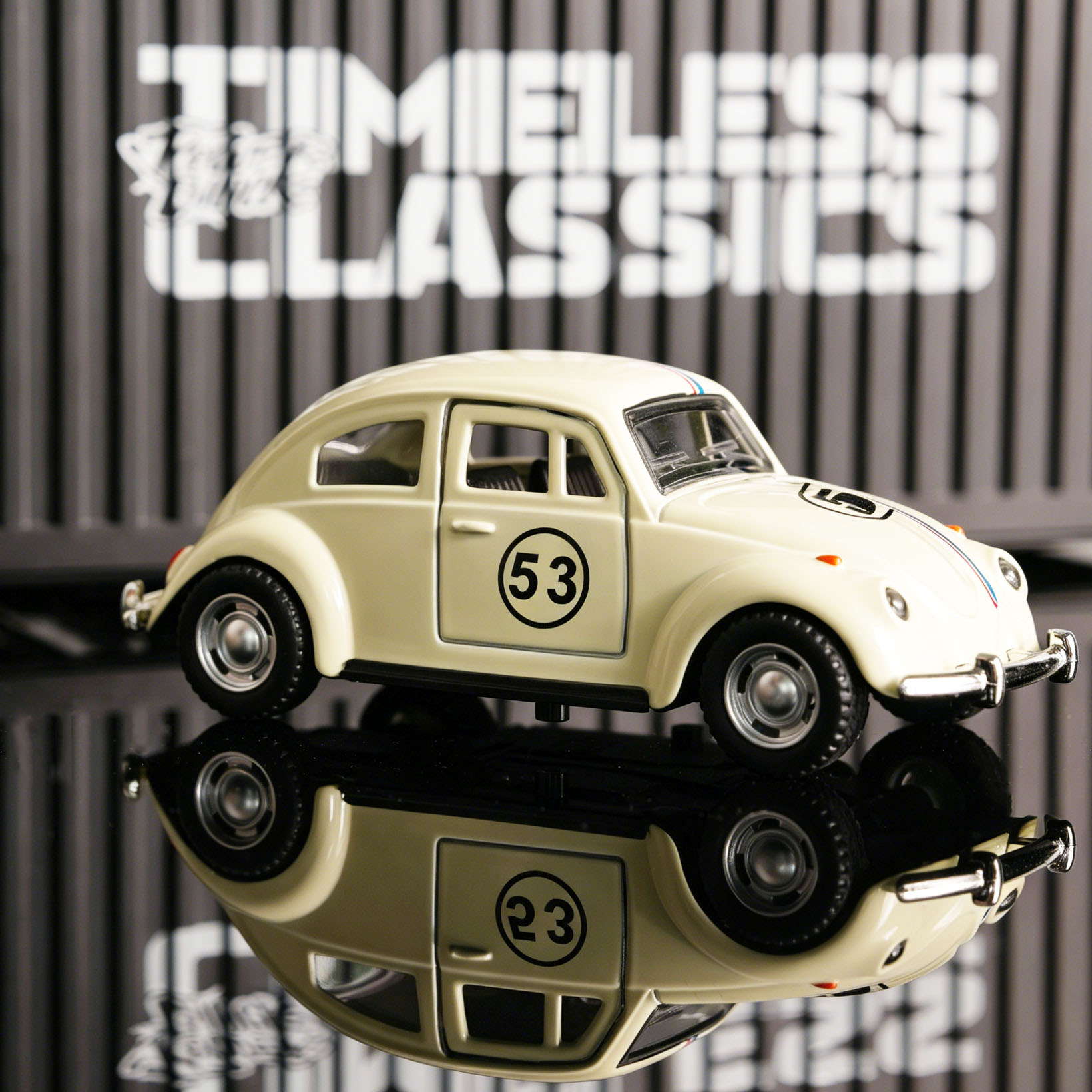 Kids Toys Cars - Carro de Corrida Diecast Fusca Branco