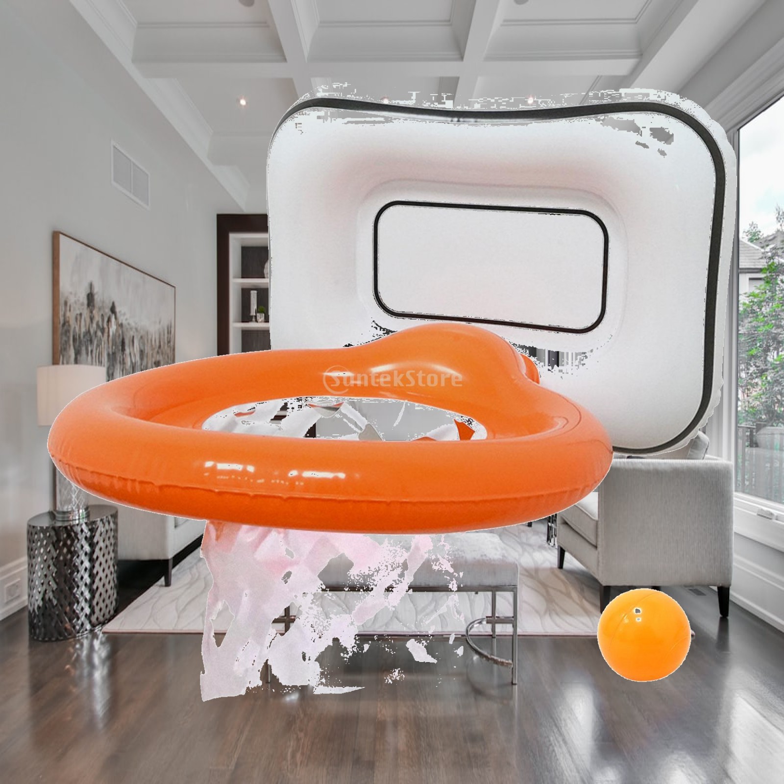 Basketball Hoop Kids Indoor - Aro de Basquete Inflável Portátil em