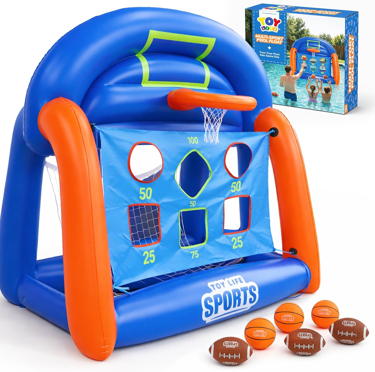 Kids Toys And Games - Jogos Infláveis de Piscina Multi-Esportivos para