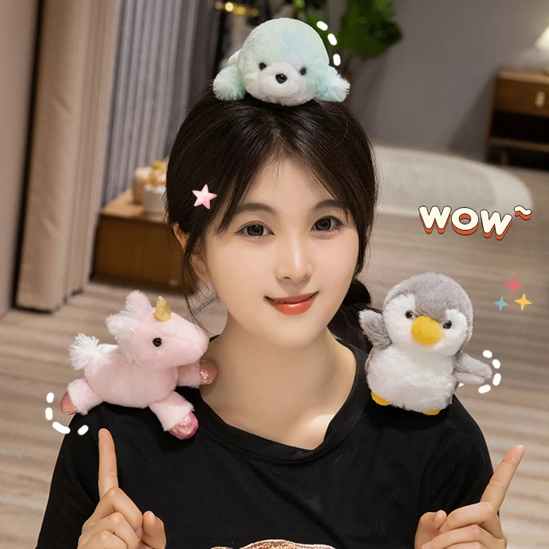 Unicorn Stuffed Toy - Vários animais de pelúcia fofos, bolsas