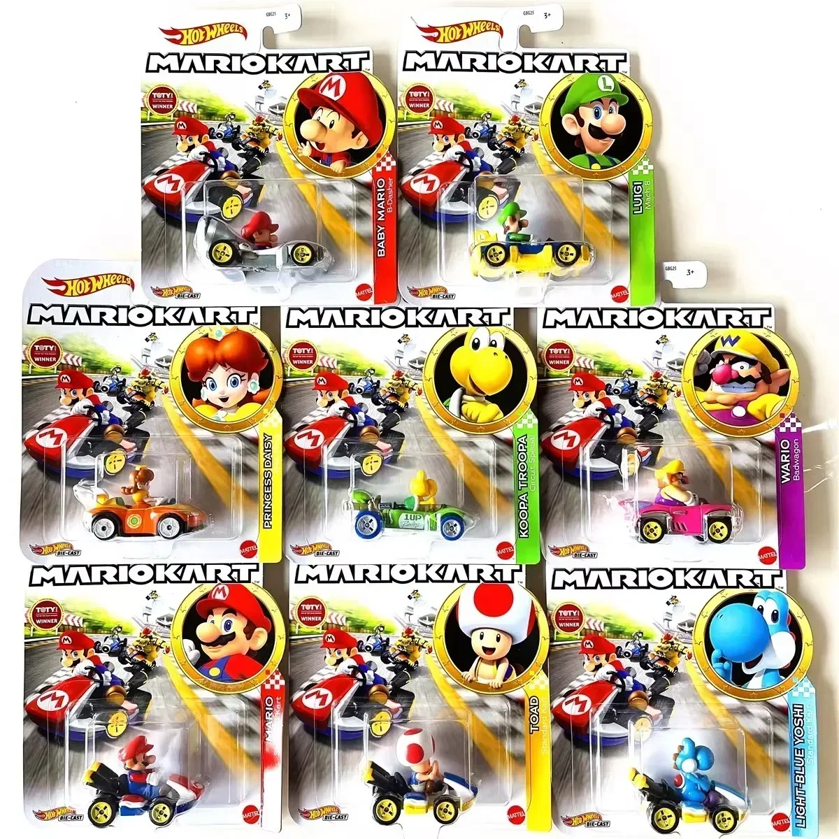 Kids Toys Cars - Hot Wheels Mario Kart Die-Cast carro