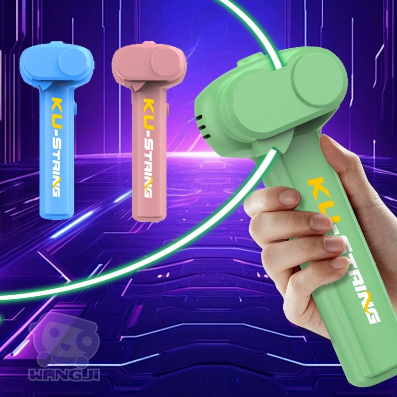 Kids Zip Toys - Lançador de corda de brinquedo, lançador