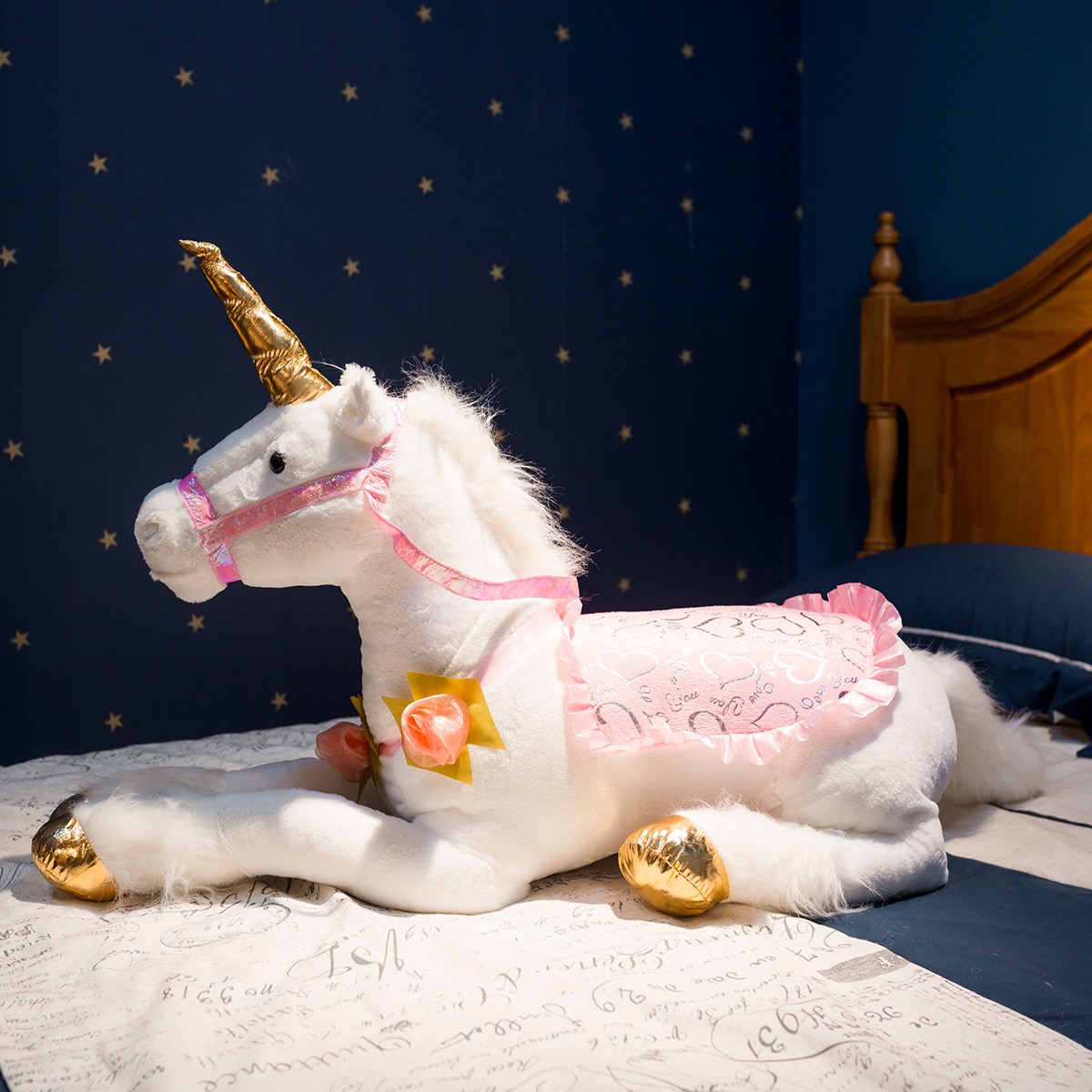 Unicorn Stuffed Toy - 100cm adorável unicórnio brinquedo de pelúcia