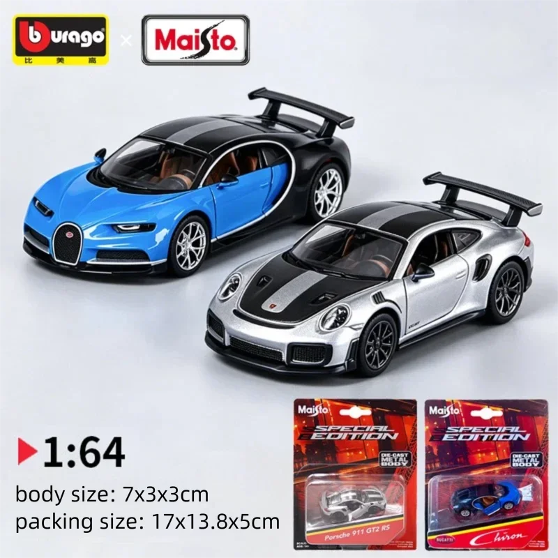 Kids Toys Cars - Maisto 1:64 Escala Porsche 911 GT2