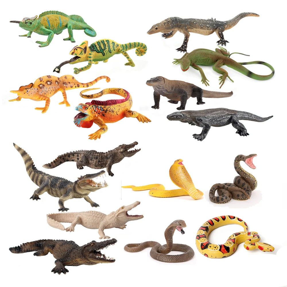 Kids Toys Review - Brinquedo de Plástico Modelo Camaleão, Figurinha