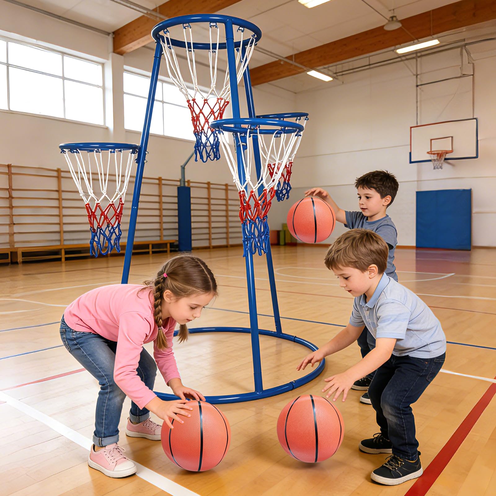 Basketball Hoop Kids Indoor - Conjunto de Basquete para Crianças com