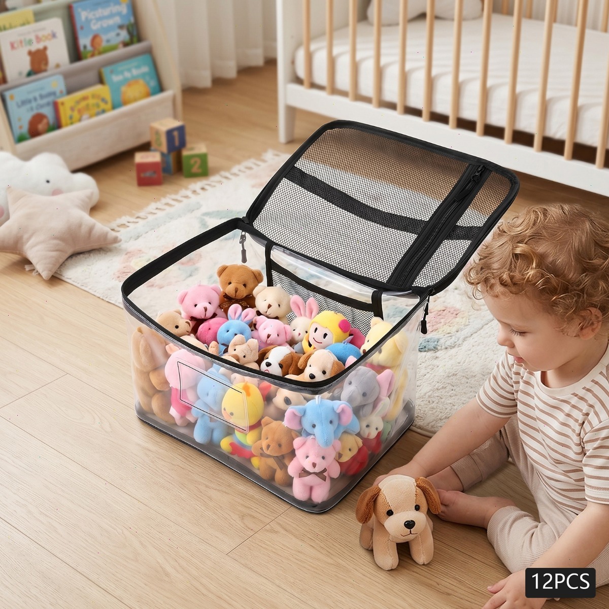 Caixa de Armazenamento de Brin - Kids Zip Toys avaliação e preço