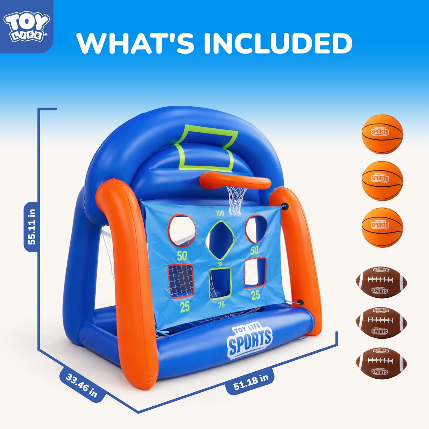 Jogos Infláveis de Piscina Mul - Kids Toys And Games avaliação e preço
