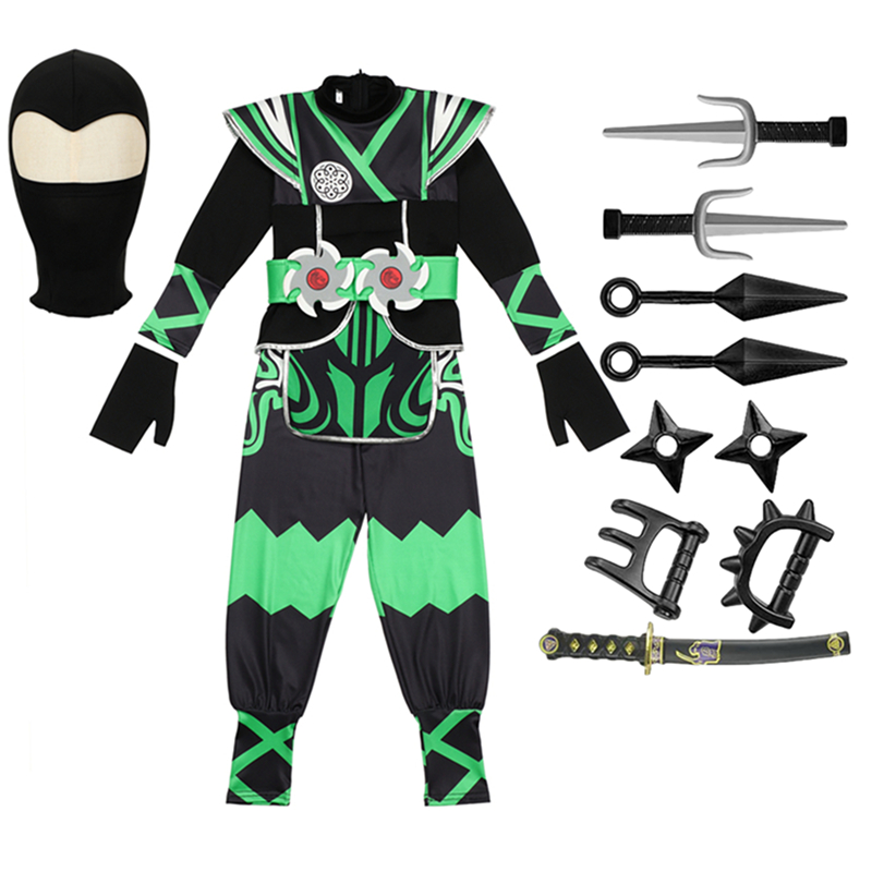 Conjunto de Fantasia de Ninja  - Kids Toys Review avaliação e preço