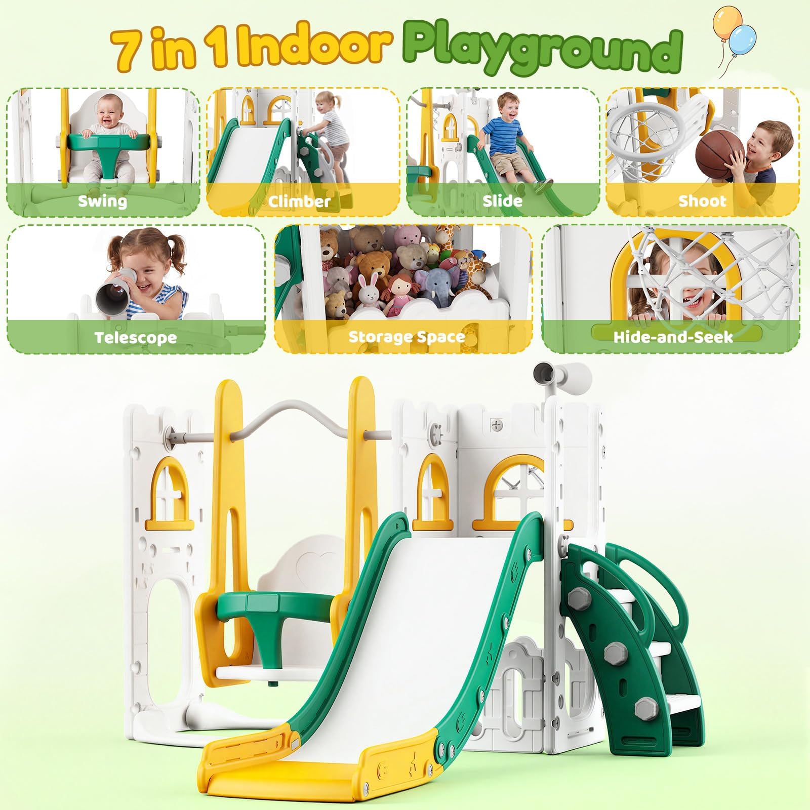 Conjunto de Escorregador e Bal - Basketball Hoop Kids Indoor avaliação e preço
