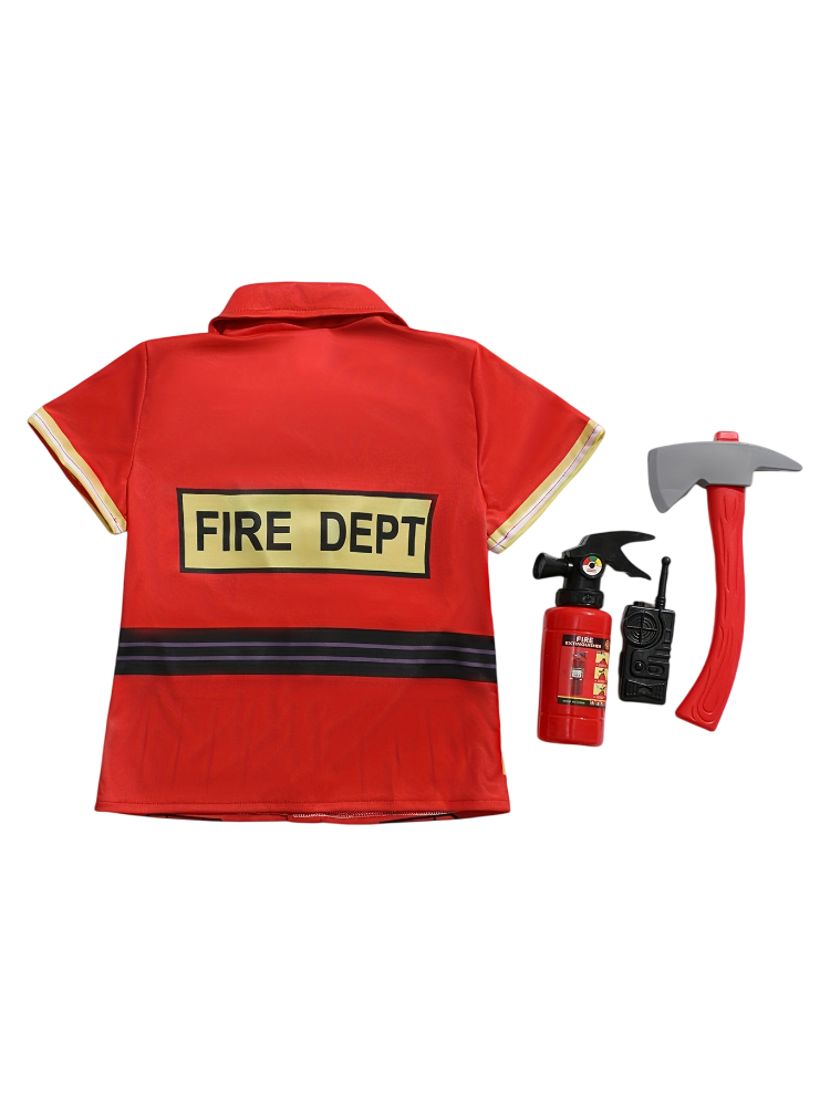 Camisa Estilo Bombeiro para Cr - Kids Toys Review avaliação e preço