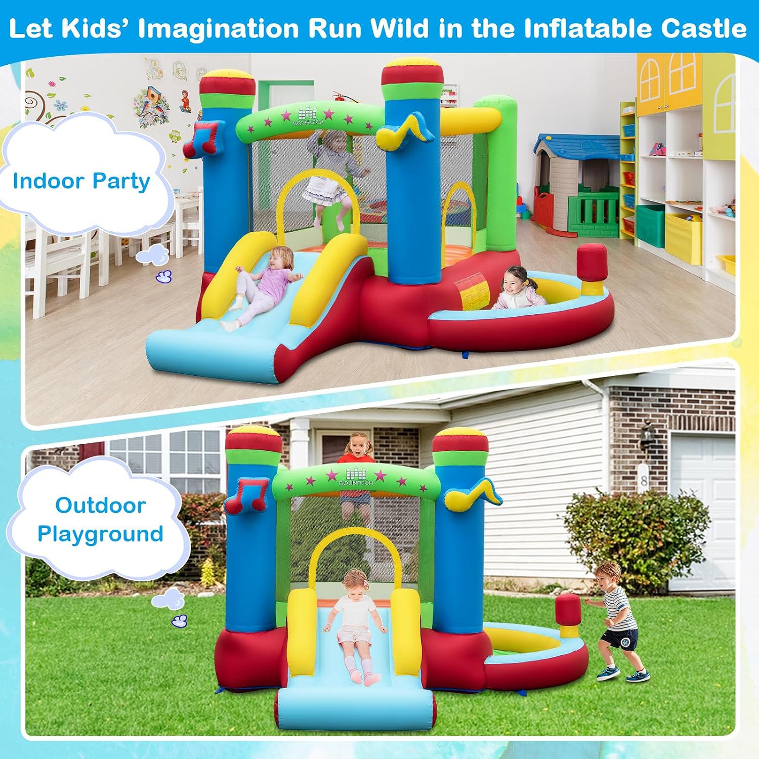 Castelo Inflável com Piscina d - Basketball Hoop Kids Indoor avaliação e preço