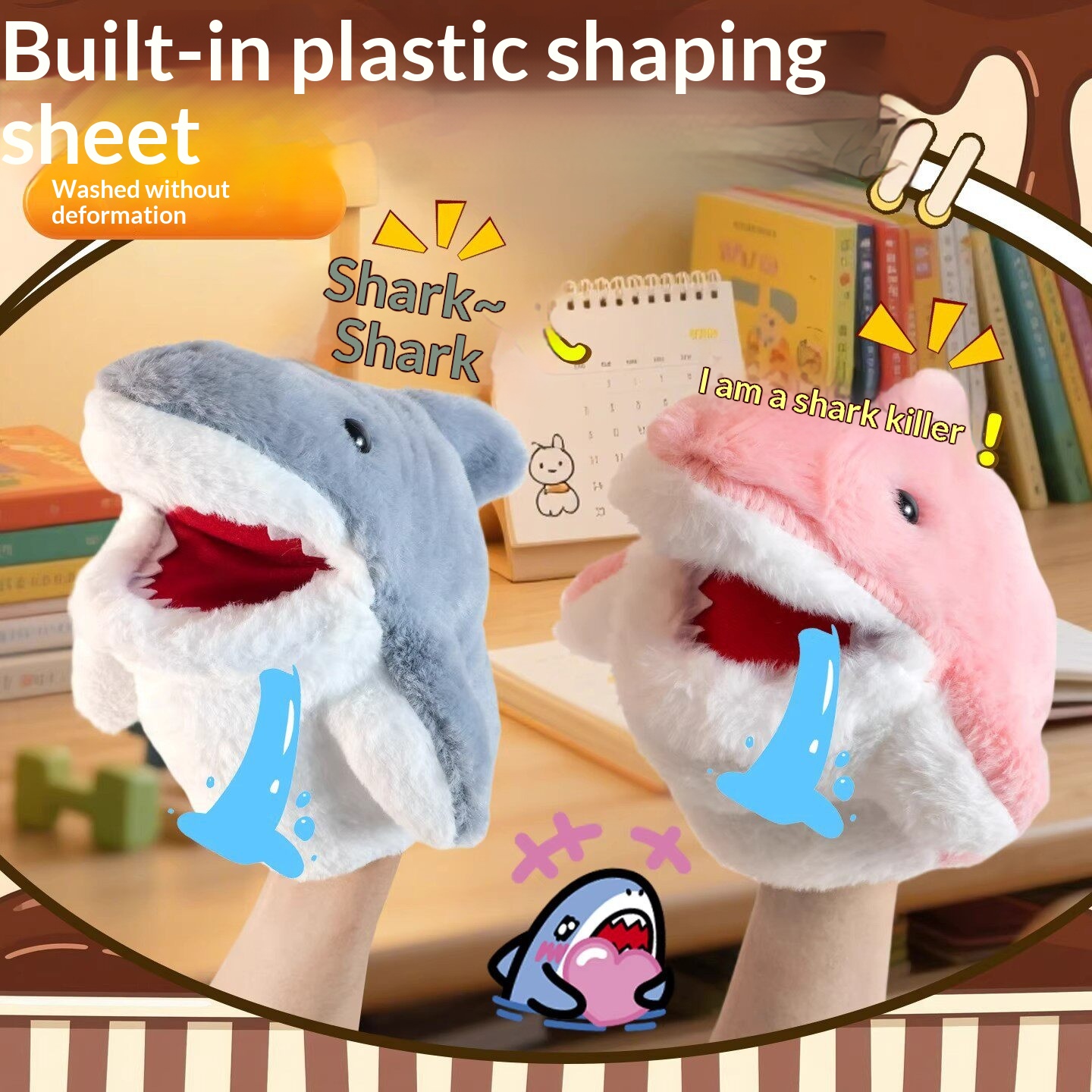 Fantoches de Tubarão de Pelúci - Kids Toys And Games avaliação e preço