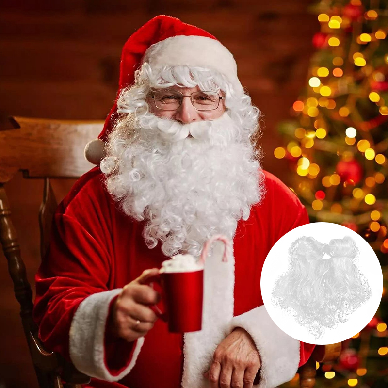 Natal barba falsa papai noel b - Kids Toys Xmas 2025 avaliação e preço